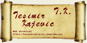 Tešimir Kajević vizit kartica